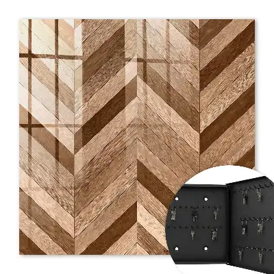 Houten visgraatvloer met dynamisch patroon