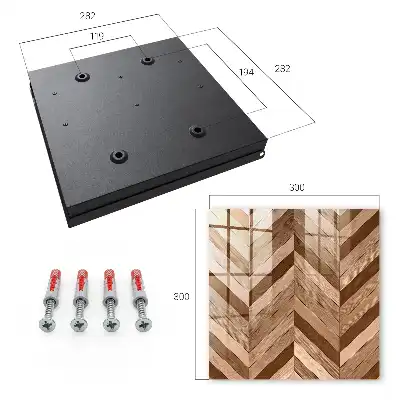 Houten visgraatvloer met dynamisch patroon