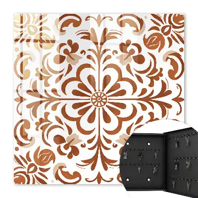 Decoratief patroon met bloemmotieven