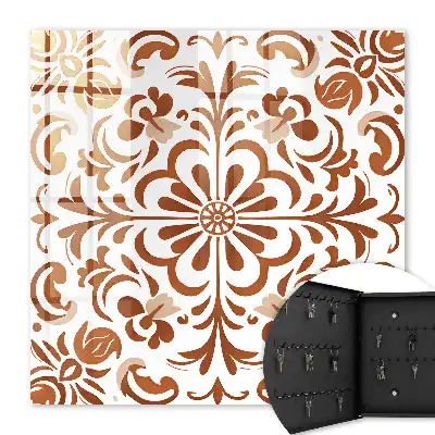 Decoratief patroon met bloemmotieven
