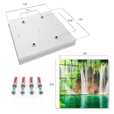 Groene waterval met turkoois water
