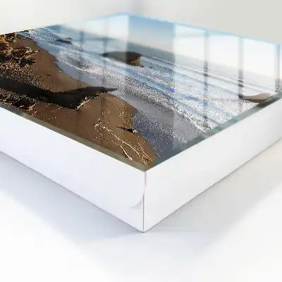 Kustlandschap met blauwe oceaan