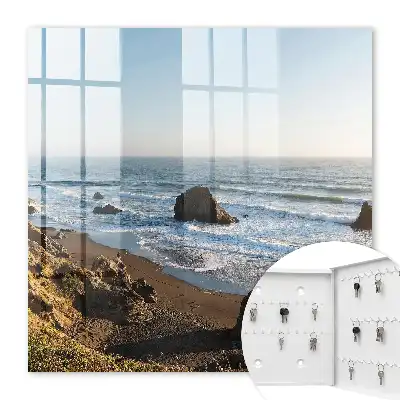 Kustlandschap met blauwe oceaan