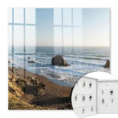 Kustlandschap met blauwe oceaan