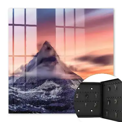 Magische zonsondergang in de bergen