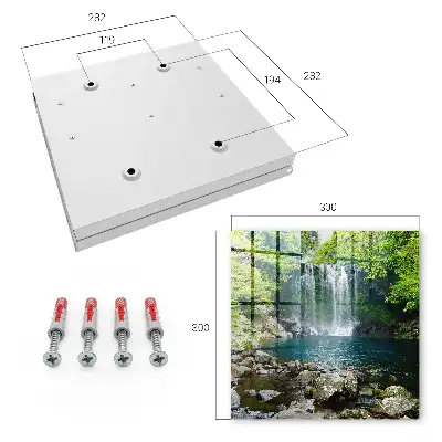 Natuurlijke waterval eindeloze harmonie