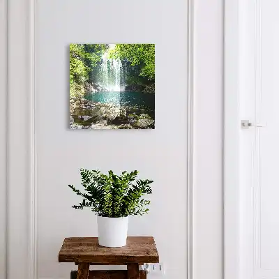 Natuurlijke waterval eindeloze harmonie