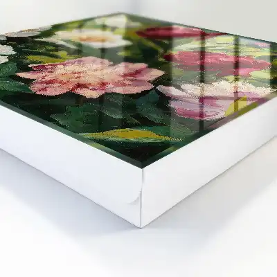 Kleurrijke bloemen op een groene achtergrond