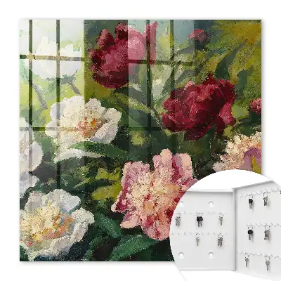 Kleurrijke bloemen op een groene achtergrond