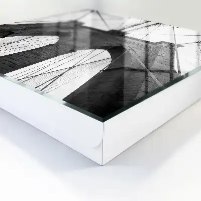 De architectuur van de brug is vol symmetrie