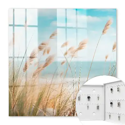 Zomerstrand met zeegras