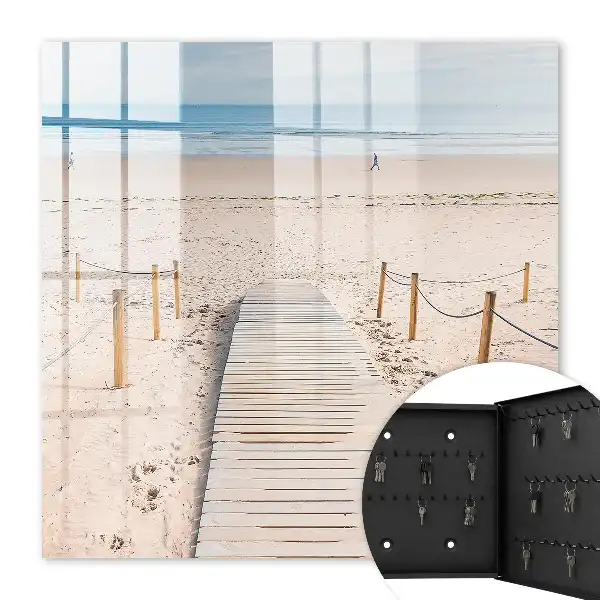 Zeestrand in de ochtend