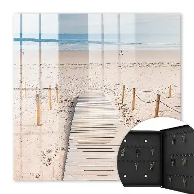 Zeestrand in de ochtend