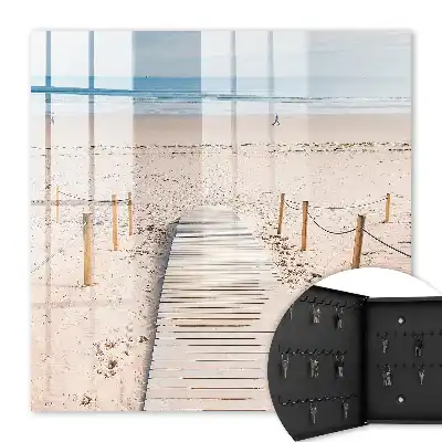 Zeestrand in de ochtend