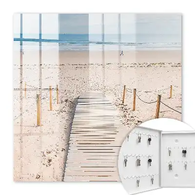 Zeestrand in de ochtend