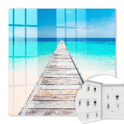 Het toevluchtsoord aan zee in de turquoise oceaan