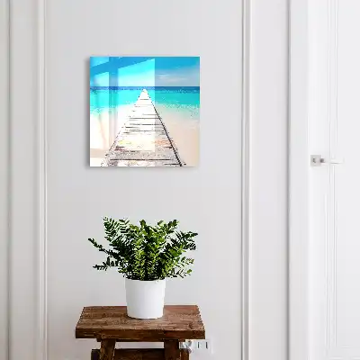 Het toevluchtsoord aan zee in de turquoise oceaan
