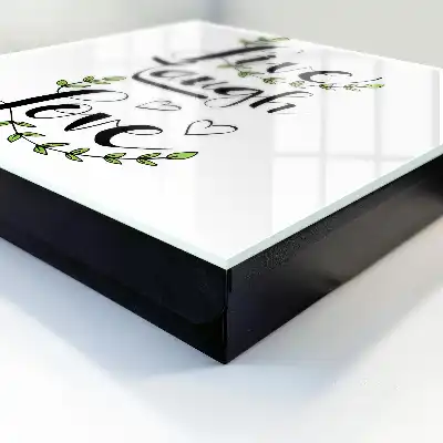 Positieve typografie met bloemenaccenten