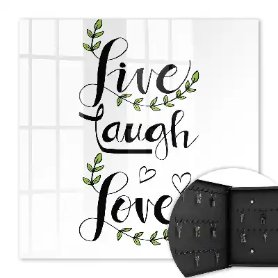 Positieve typografie met bloemenaccenten