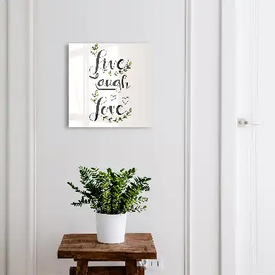Positieve typografie met bloemenaccenten