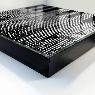 Geometrische lijnen in zwart-wit