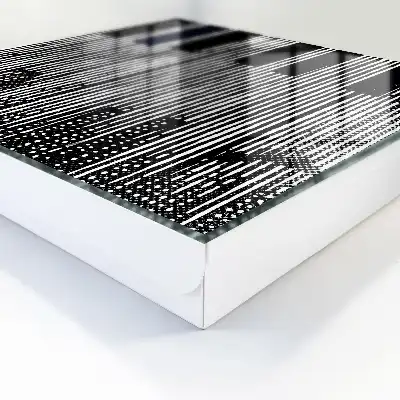 Geometrische lijnen in zwart-wit