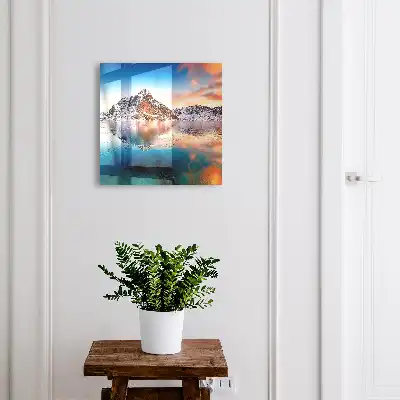 Harmonie van de bergen en het zonlicht