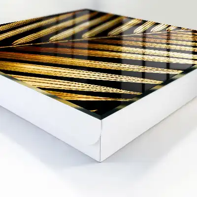 Elegant blad op een zwarte achtergrond