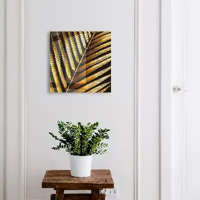 Elegant blad op een zwarte achtergrond