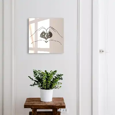 Minimalistische hartruimte