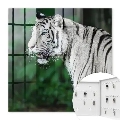 Witte tijger in een groene omgeving
