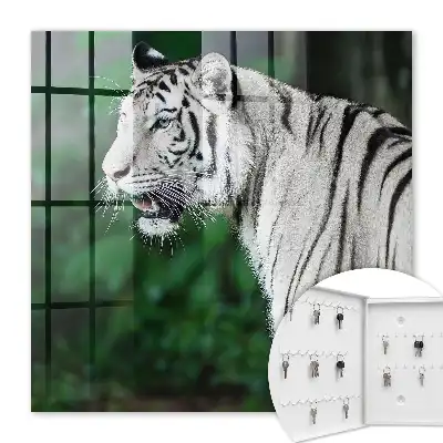 Witte tijger in een groene omgeving