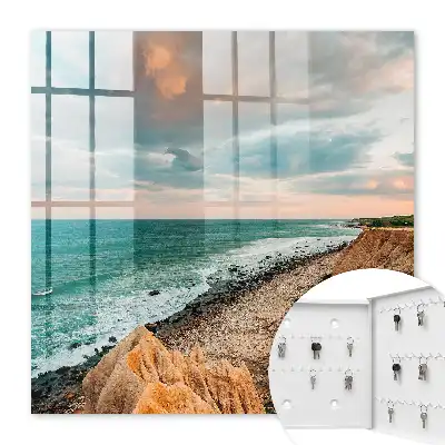 Oceaanklif bij zonsondergang