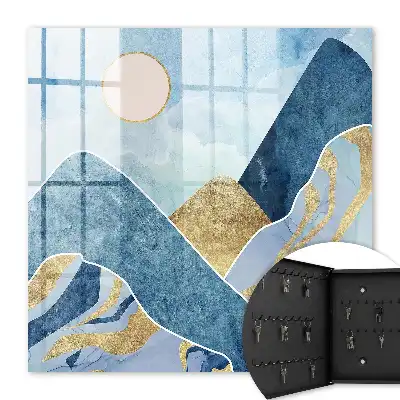 Berglandschap met bruine accenten