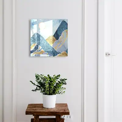 Berglandschap met bruine accenten