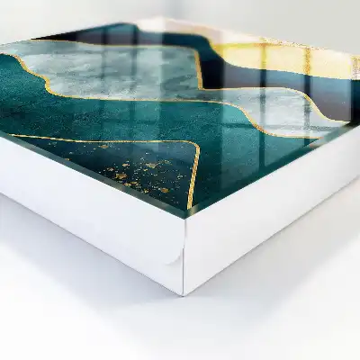 Abstracte afbeelding van bergtoppen bij zonsondergang