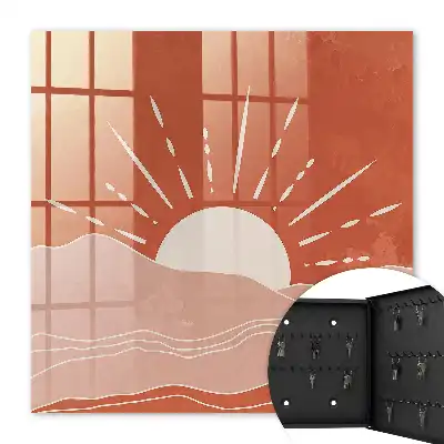 Oranje Dageraad minimalistische grafische print