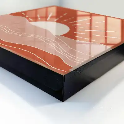 Oranje Dageraad minimalistische grafische print