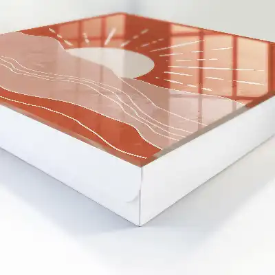 Oranje Dageraad minimalistische grafische print