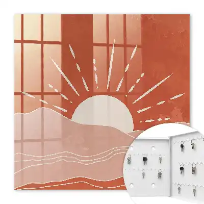 Oranje Dageraad minimalistische grafische print