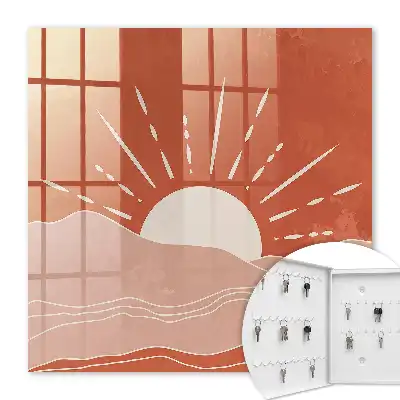 Oranje Dageraad minimalistische grafische print