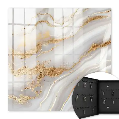 Abstracte kunst met gele accenten