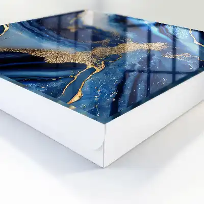 Dynamisch patroon met marineblauwe strepen