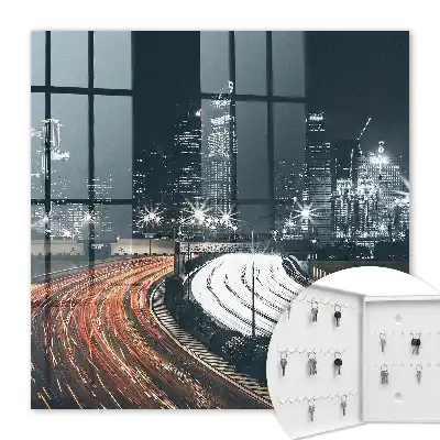 Een nacht vol schitterende lichtjes in de stad