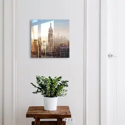 Stad in de ochtend groot stadslandschap