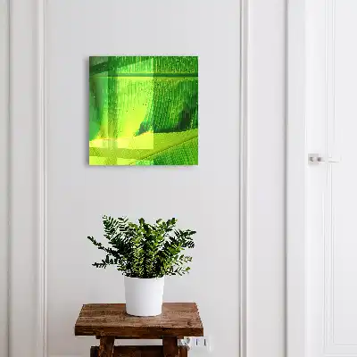 Blad met delicate lijntjes en glanzende afwerking