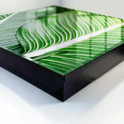 Het groen van de natuur in lijnen