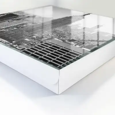 Stadspanorama met contrasterende sfeer