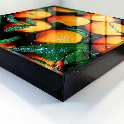 Verse fruit en groene bladeren