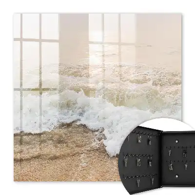Zeegolf met zonnestralen